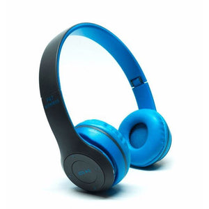 Audífonos Bluetooth P47 Stereo Radio Mp3 Inalámbricos Cupoclick - Tienda Online Azul 