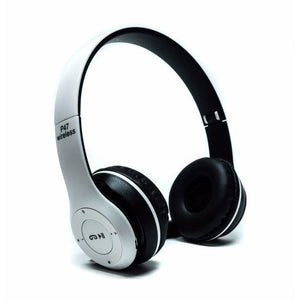 Audífonos Bluetooth P47 Stereo Radio Mp3 Inalámbricos Cupoclick - Tienda Online Blanco 