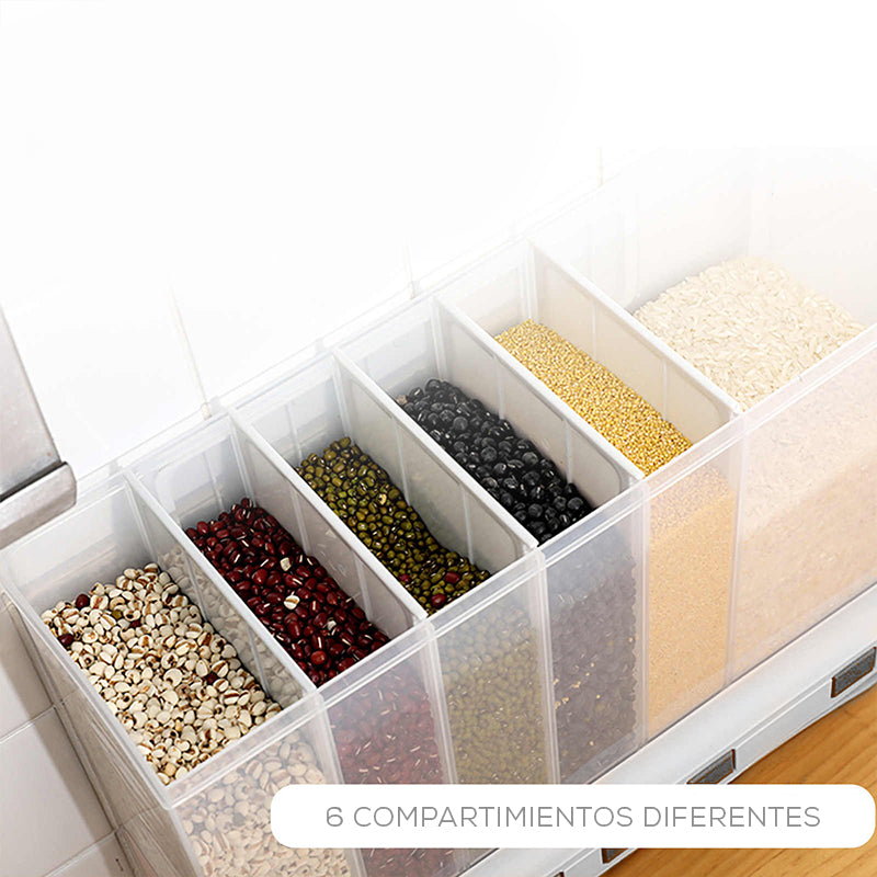 Dispensador De Semillas Y Cereal Con 6 Compartimientos 0705JS507